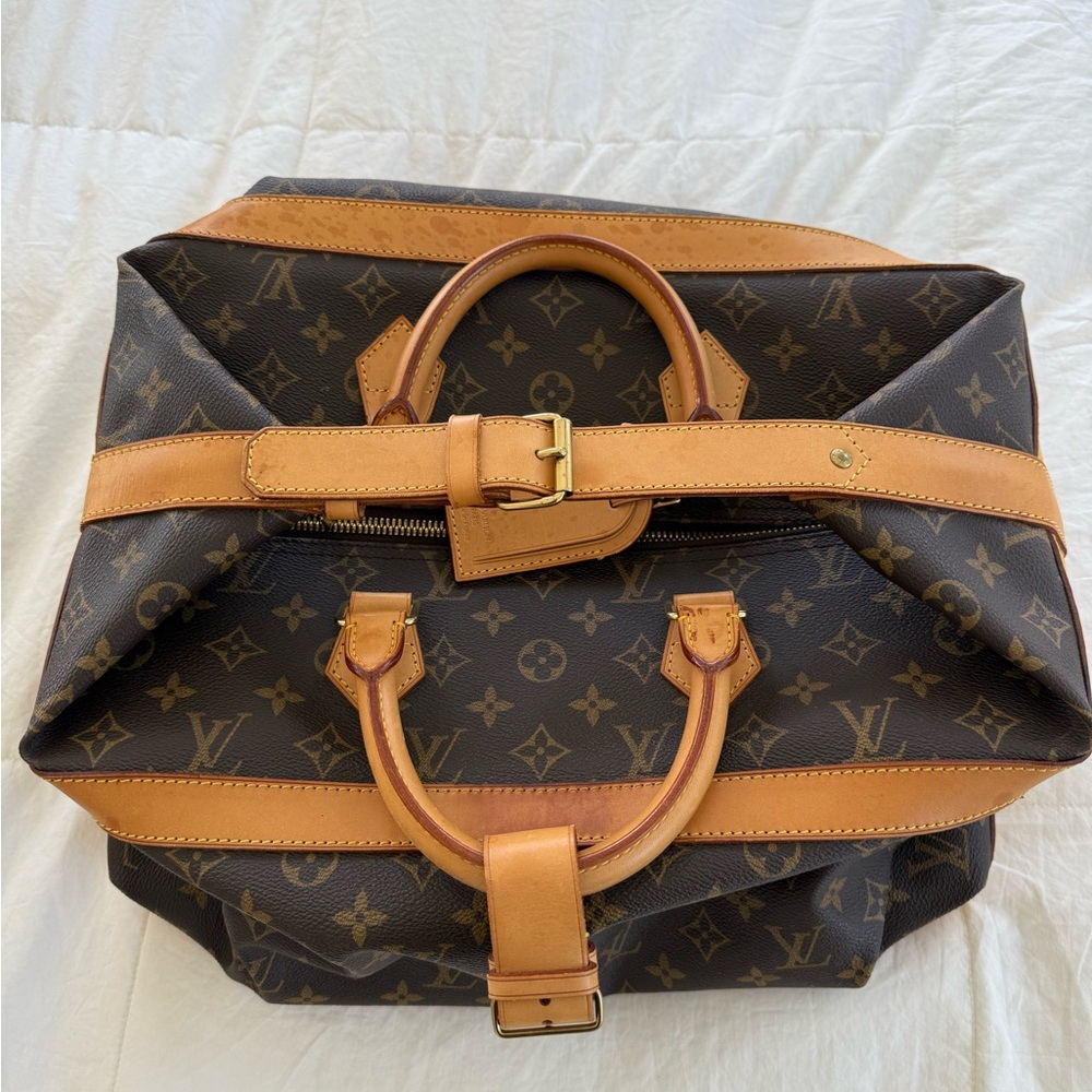 Louis Vuitton Monogram Duffel Bag in Brown and Tan